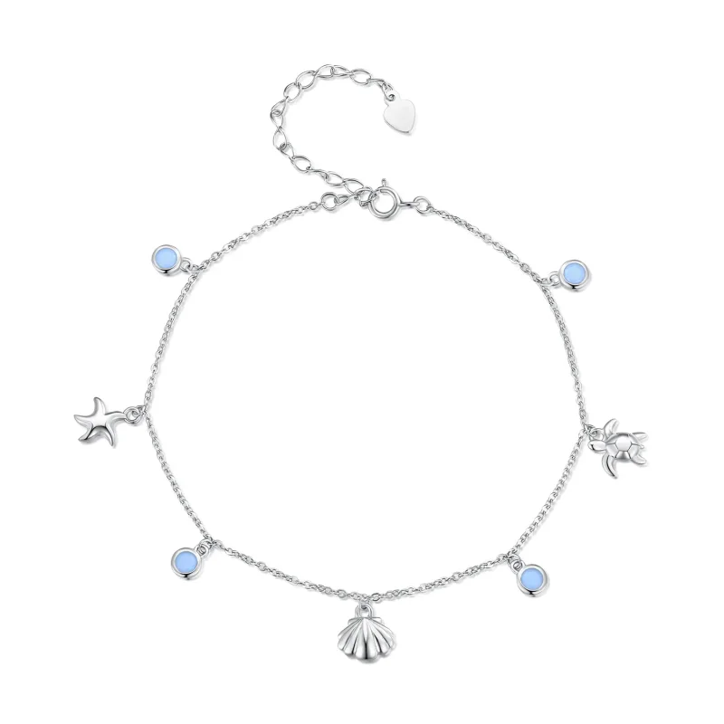 (image for) Pandora Style Summer Ocean anklet - BST006 - Product Image