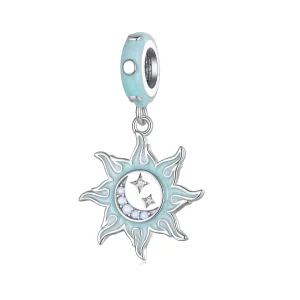 (image for) Pandora Style Sun And Moon Pendant Charm - BSC855