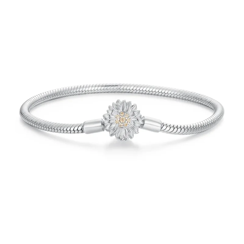 (image for) Pandora Style Sunflower Basics Chain Bracelet - BSB123 - Product Image