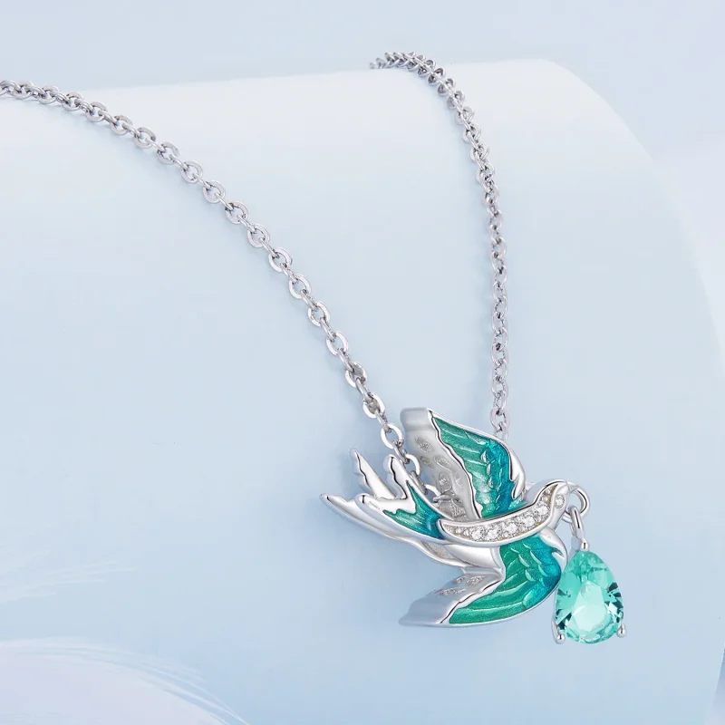 (image for) Pandora-style Swallow Charm - BSC865! - View 2