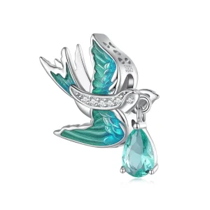 (image for) Pandora-style Swallow Charm - BSC865!