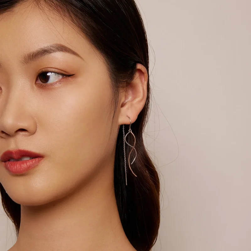 (image for) Pandora Style Tassel Dangle Earrings - SCE1600 - View 7