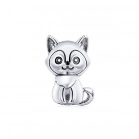 Pandora Style Silver Charm, Lovely Dog, Enamel - SCC1829