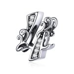 Pandora Style Silver Charm, Number 4 - SCC1418-4