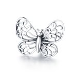 Pandora Style Silver Charm, Butterfly - BSC062