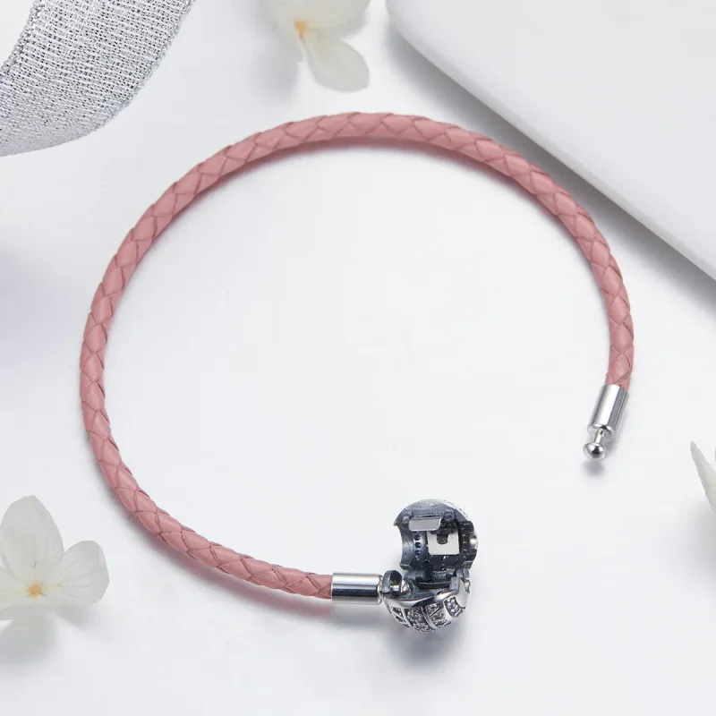 (image for) Leather Girlish Emotion Bracelet - PANDORA Style - SCB114 - View 4
