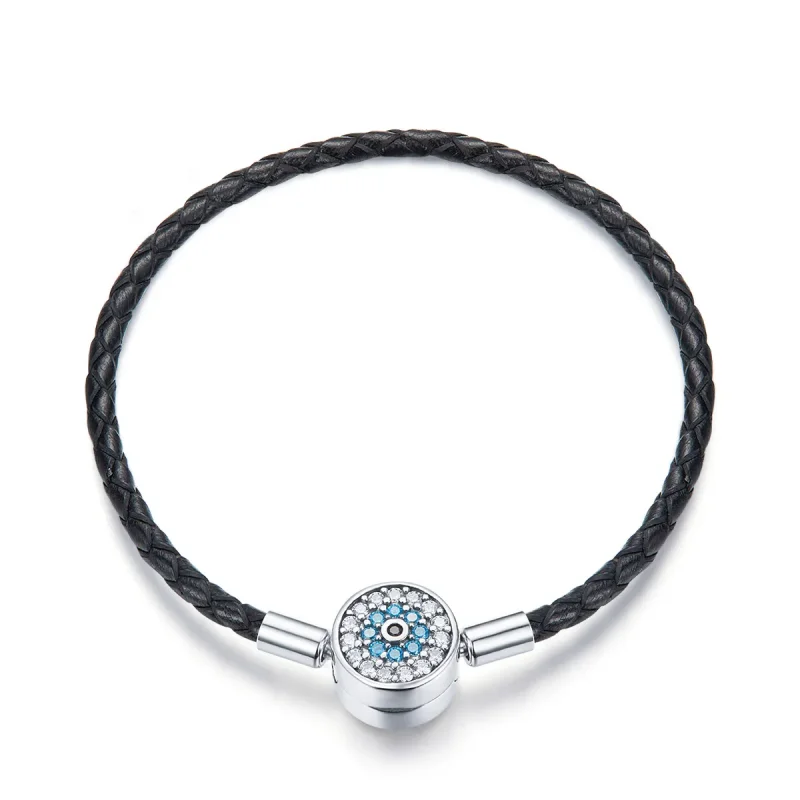 (image for) Leather Magical Mysteries Bracelet - PANDORA Style - SCB113 - Product Image