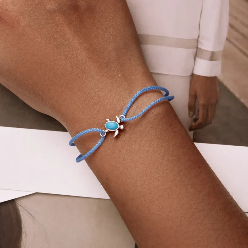 (image for) PANDORA Style Blue Turtle Cord Bracelet - SCB231 - View 6