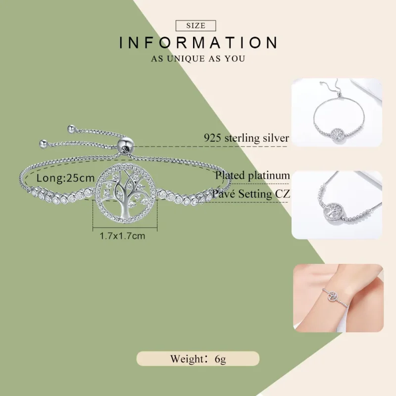 (image for) PANDORA Style Bright Tree of Life Bracelet - SCB035 - View 3