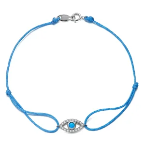 (image for) PANDORA Style Devil Eye Cord Bracelet - SCB229