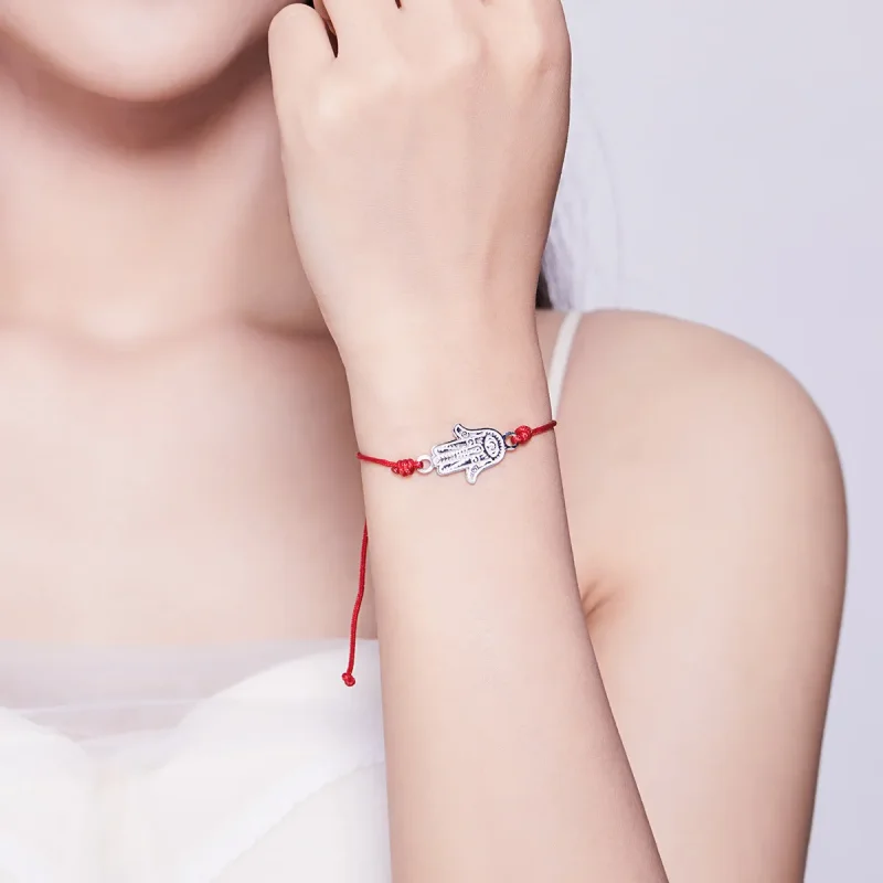 (image for) PANDORA Style Hand of Farmati Cord Bracelet - YMX002 - View 6