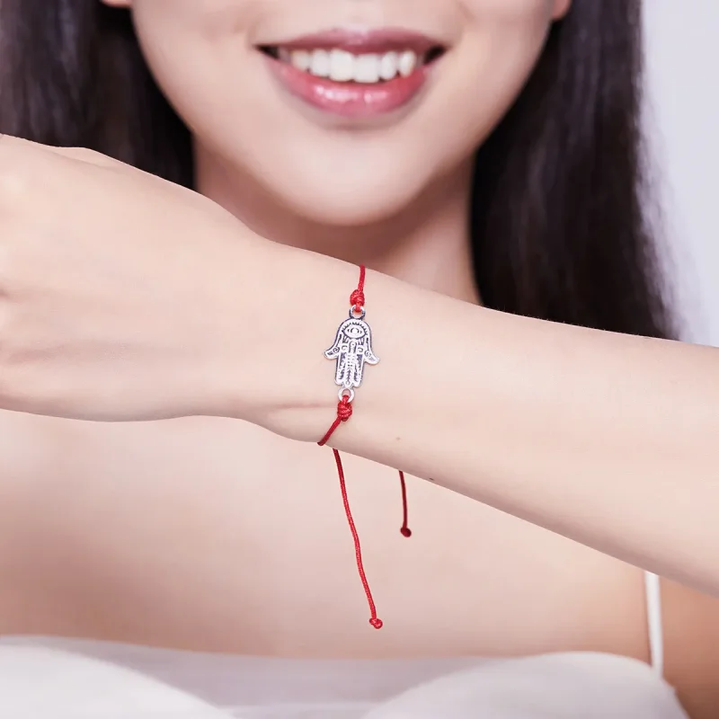 (image for) PANDORA Style Hand of Farmati Cord Bracelet - YMX002 - View 7