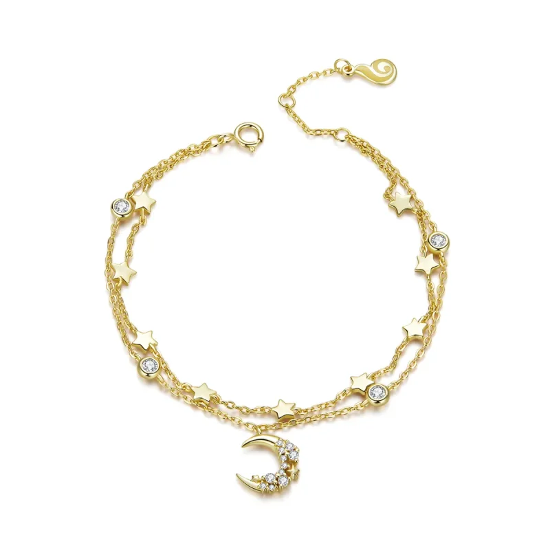 (image for) PANDORA Style Moon Phase Printing Bracelet - BSB065 - Product Image