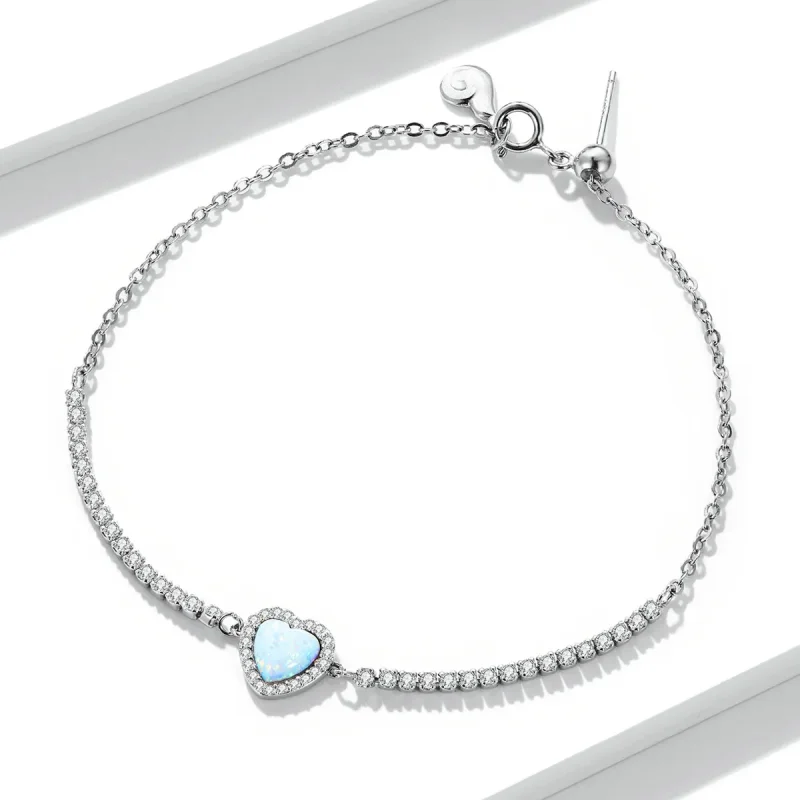 (image for) PANDORA Style Opal Love Bracelet - BSB086 - View 5