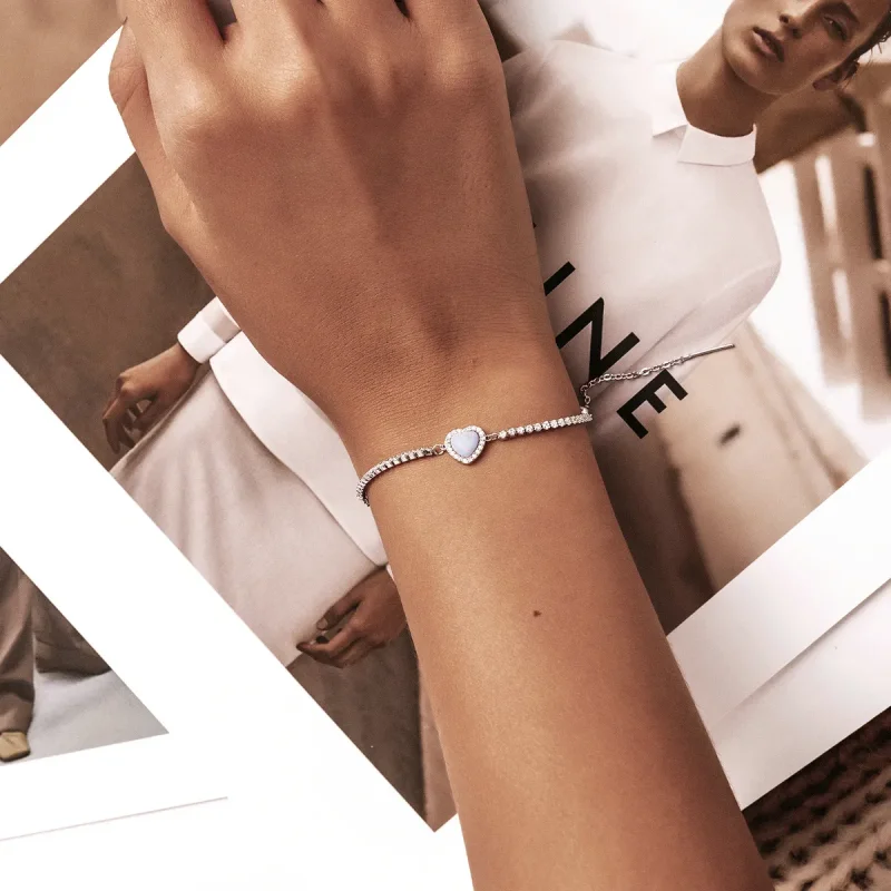 (image for) PANDORA Style Opal Love Bracelet - BSB086 - View 10