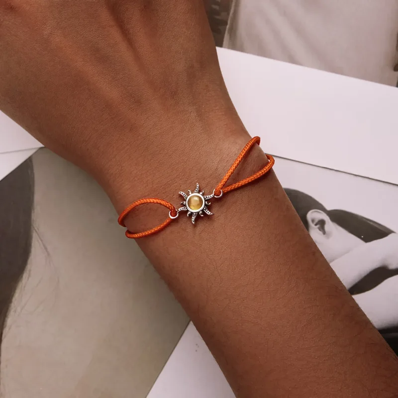 (image for) PANDORA Style Orange Sun Cord Bracelet - SCB230 - View 5