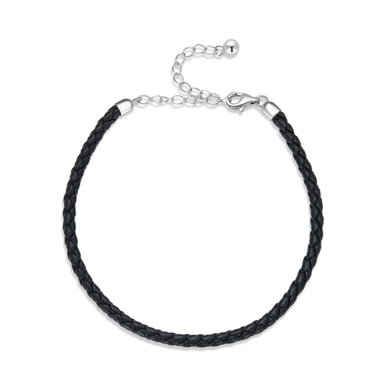 (image for) PANDORA Style Simple Leather Bracelet - SCB243-BK - Product Image