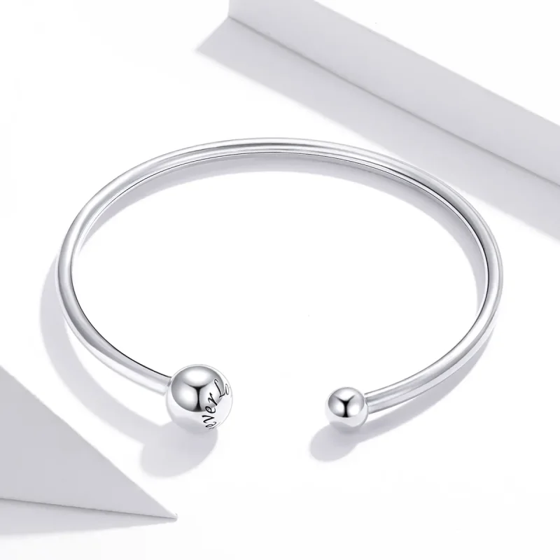 (image for) Pandora Style Open Bangle, Simple Stretch - SCB198 - View 2