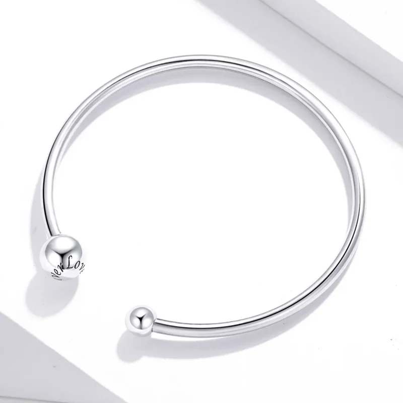 (image for) Pandora Style Open Bangle, Simple Stretch - SCB198 - View 4