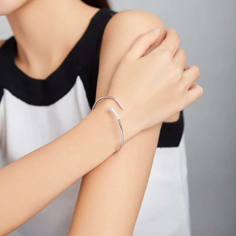 (image for) Pandora Style Open Bangle, Snake - SCB206 - View 6