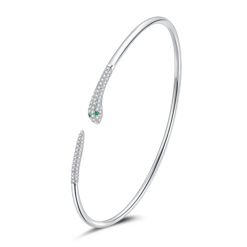 (image for) Pandora Style Open Bangle, Snake - SCB206 - Product Image