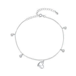 (image for) Pandora Style Silver Bracelet Heart - SCT021