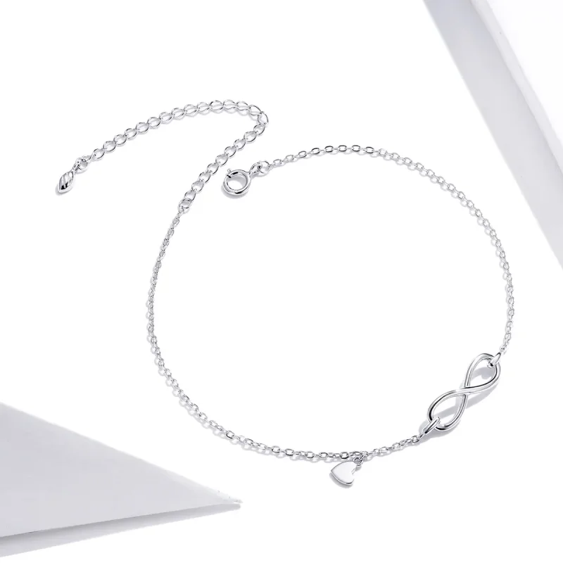 (image for) Pandora Style Silver Bracelet Infinity - SCT019 - View 4