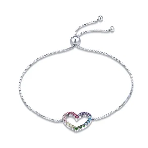 (image for) Pandora Style Silver Bracelet Love of Rainbow - SCB216