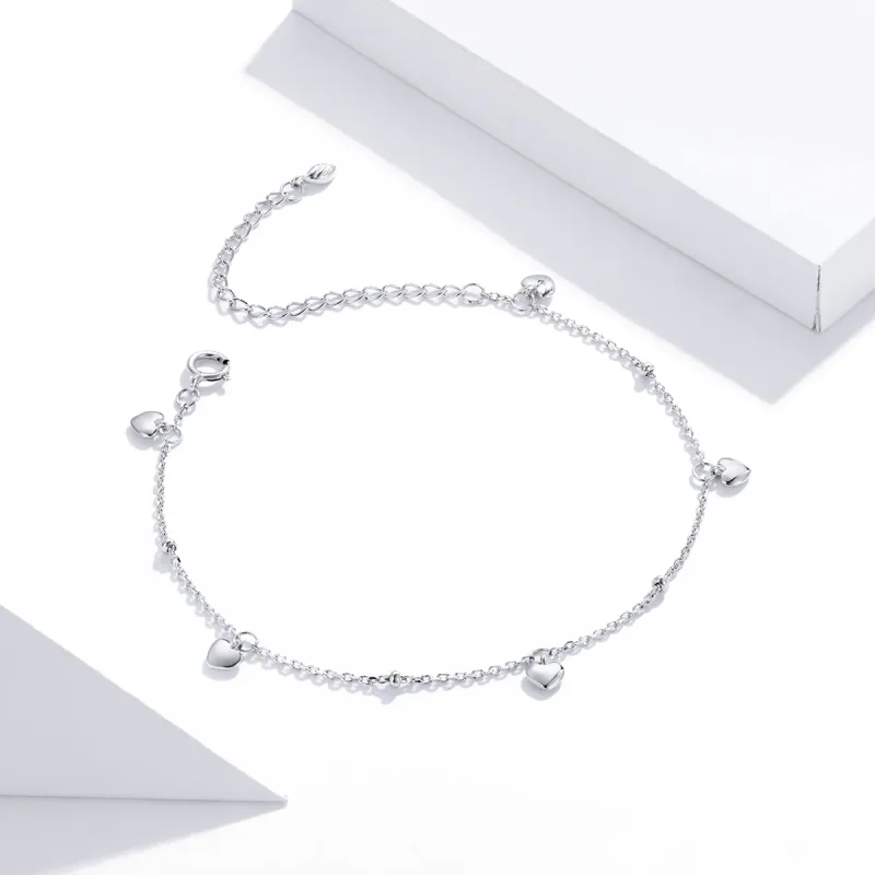 (image for) Pandora Style Silver Bracelet Loving Heart - SCB191 - View 2