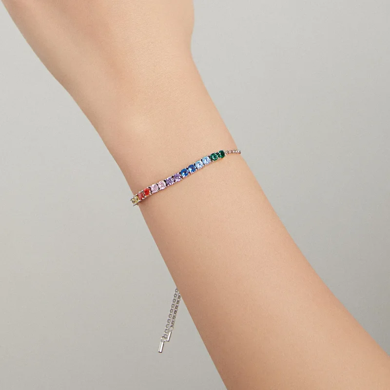 (image for) Pandora Style Silver Bracelet Rainbow Bridge - SCB213 - View 7