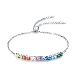 (image for) Pandora Style Silver Bracelet Rainbow Bridge - SCB213