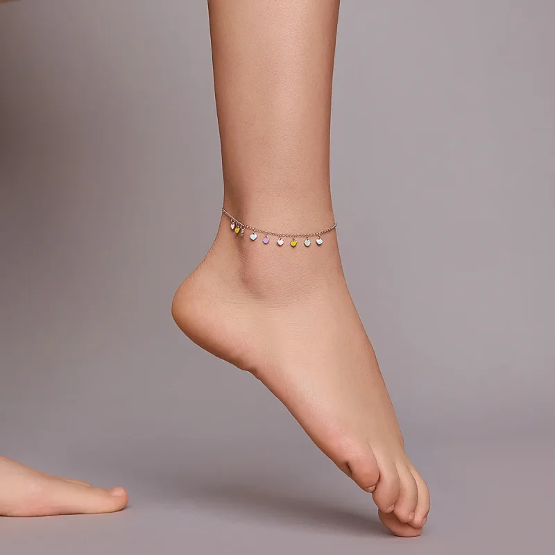 (image for) Pandora Style Silver Bracelet Rainbow Love - SCT020 - View 6