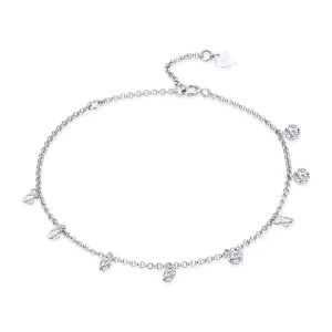 (image for) Silver Contracted Elves Chain Slider Bracelet - PANDORA Style - SCB103