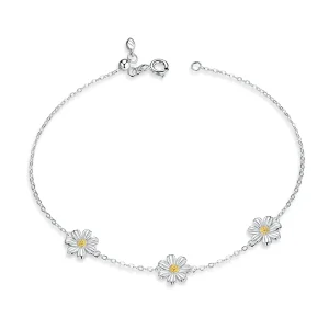 (image for) Silver Daisy Chain Slider Bracelet - PANDORA Style - SCB165