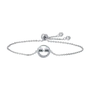 (image for) Silver Emoji Slider Bracelet - PANDORA Style - SCB040