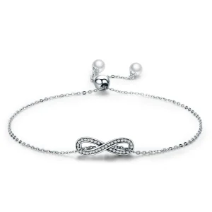 (image for) Silver Endless Elegance Chain Slider Bracelet - PANDORA Style - SCB056