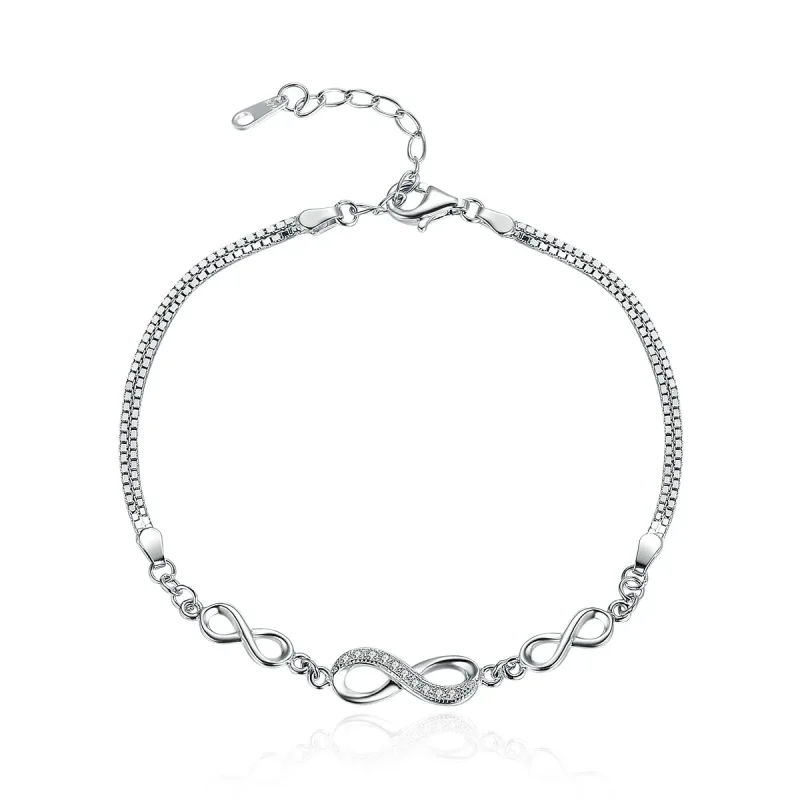 (image for) Silver Endless Elegance Slider Bracelet - PANDORA Style - SCB037 - Product Image