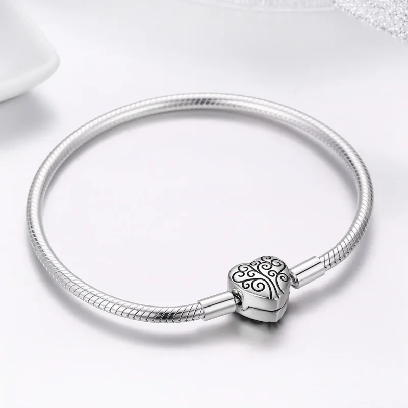 (image for) Silver Family Tree Chain Bracelet - PANDORA Style - SCB066 - View 5