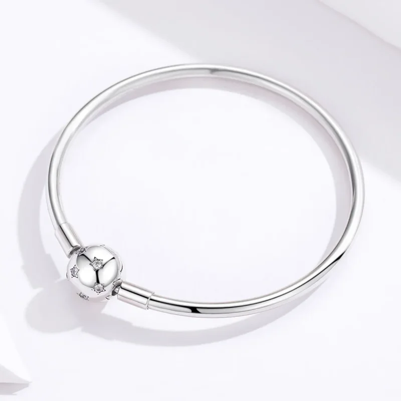 (image for) Silver Galaxy Bangle - PANDORA Style - SCB144 - View 3
