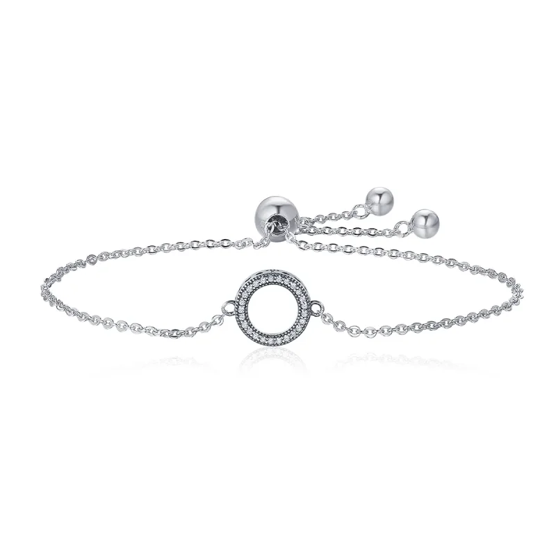 (image for) Silver Halo Slider Bracelet - PANDORA Style - SCB030 - Product Image