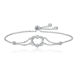 (image for) Silver Love Cardiogram Anniversary Slider Bracelet - PANDORA Style - SCB022