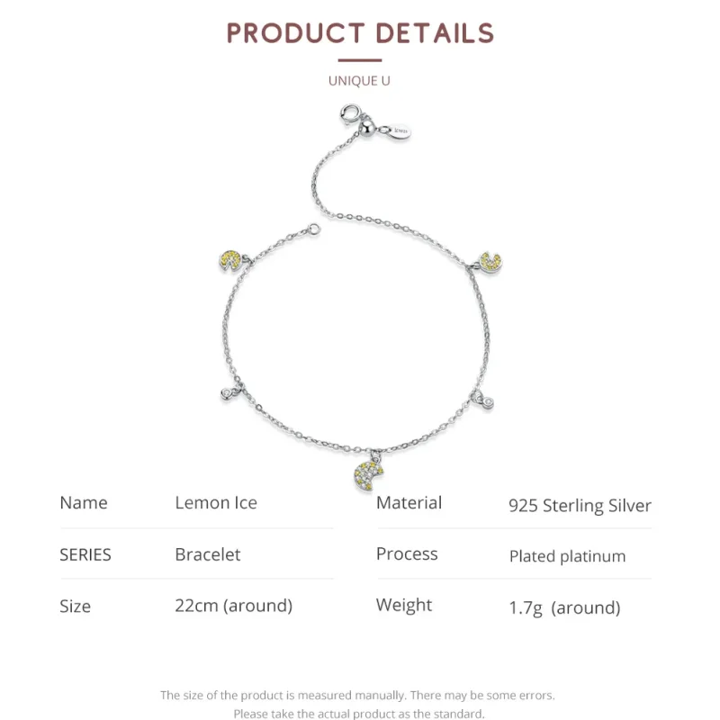 (image for) Silver Pac-Man Chain Slider Bracelet - PANDORA Style - SCB183 - View 6