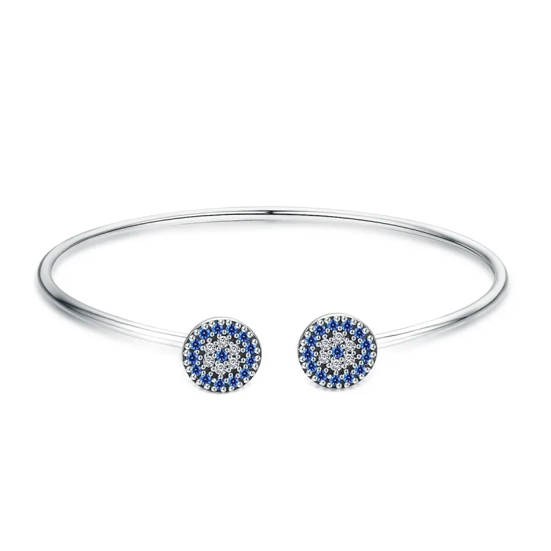 (image for) Silver Shining Stars Open Bangle - PANDORA Style - SCB058 - Product Image