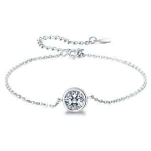 (image for) Silver Simple Chain Slider Bracelet - PANDORA Style - SCB157