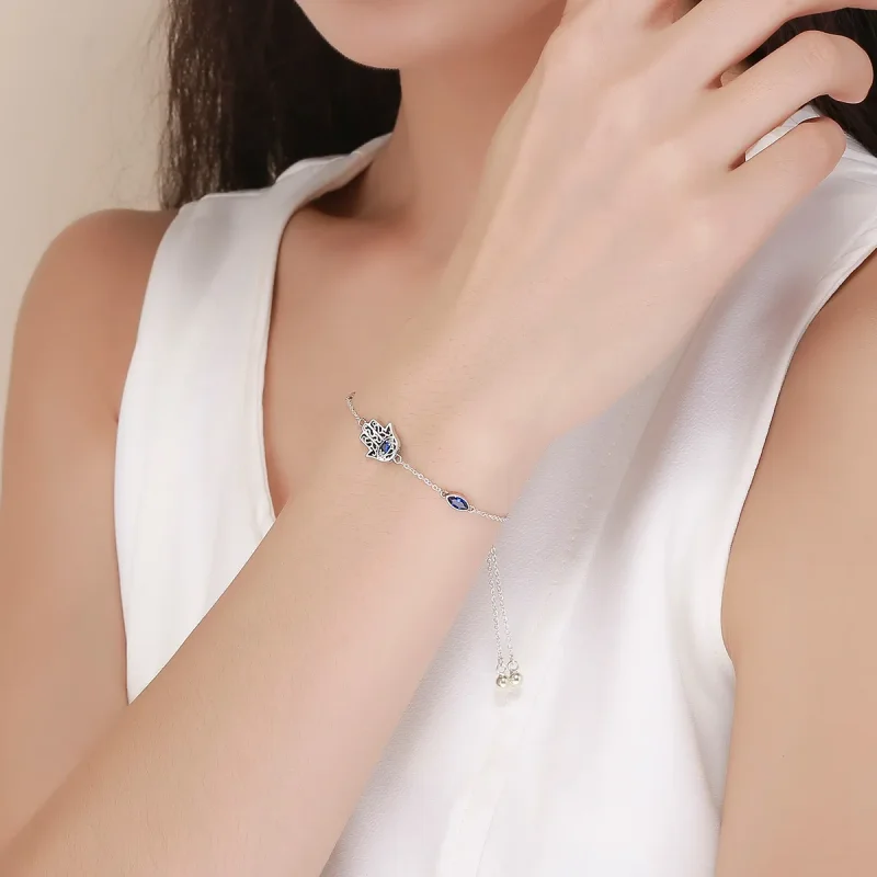 (image for) Silver Spoil Chain Slider Bracelet - PANDORA Style - SCB076 - View 2