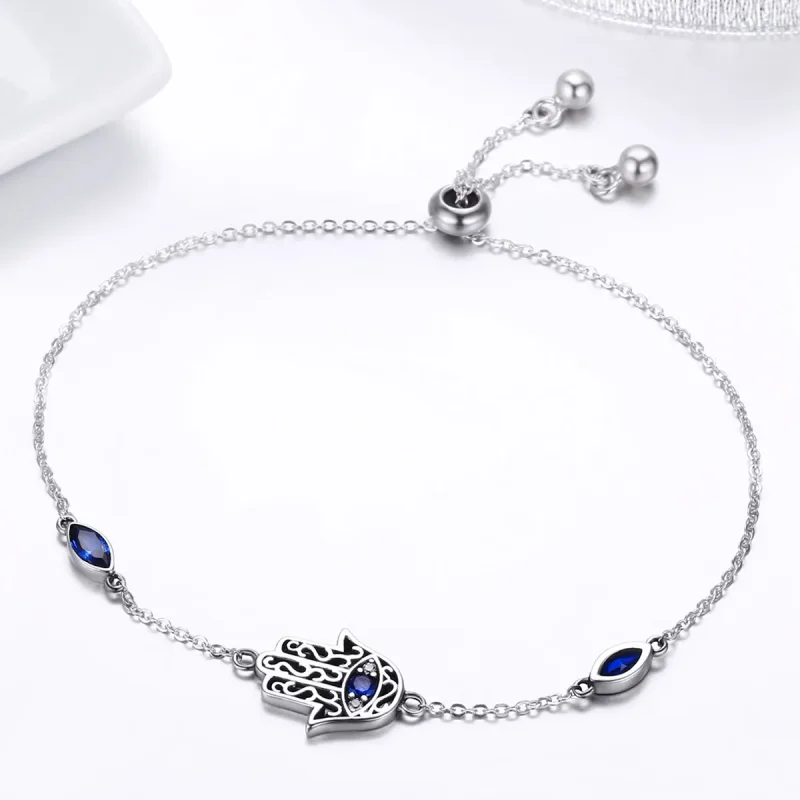 (image for) Silver Spoil Chain Slider Bracelet - PANDORA Style - SCB076 - View 4