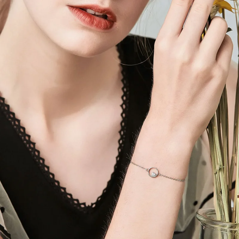 (image for) Silver Sweetheart Baby Slider Bracelet - PANDORA Style - SCB020 - View 2