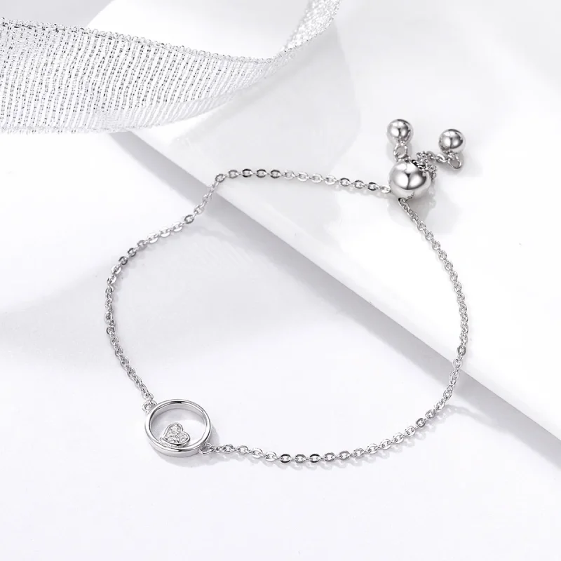 (image for) Silver Sweetheart Baby Slider Bracelet - PANDORA Style - SCB020 - View 3