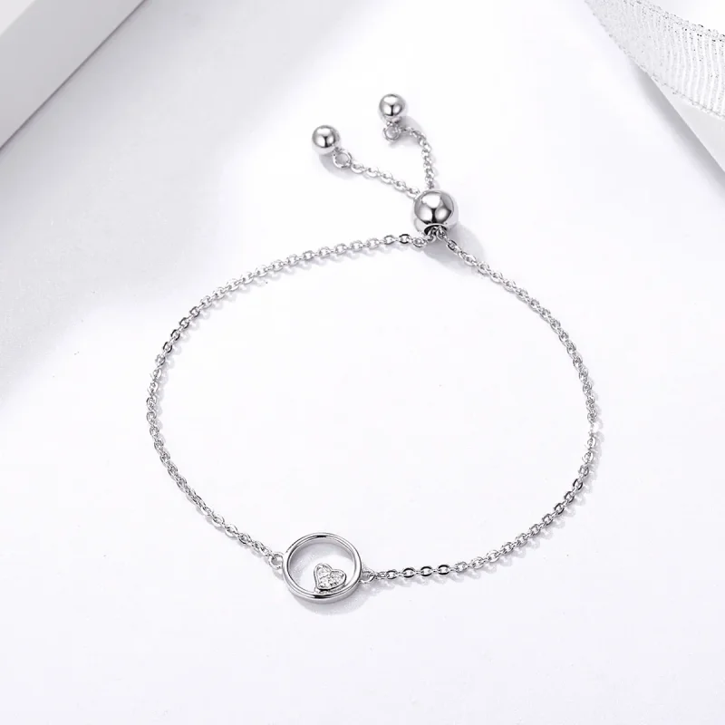 (image for) Silver Sweetheart Baby Slider Bracelet - PANDORA Style - SCB020 - View 4