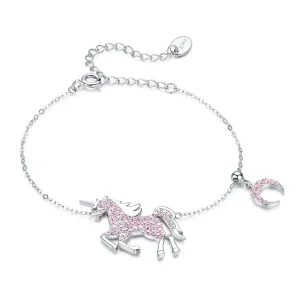 (image for) Silver Unicorn Chain Slider Bracelet - PANDORA Style - SCB155